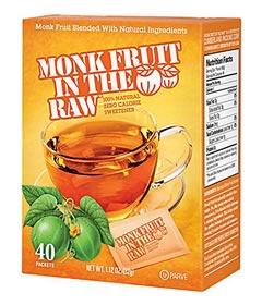 Monk Fruit, In The Raw 40 Packets - Switzerland